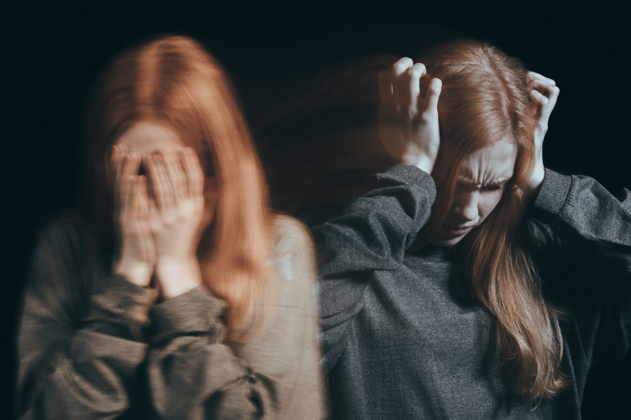 woman suffering with PTSD