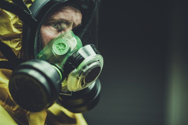 man with medical mask